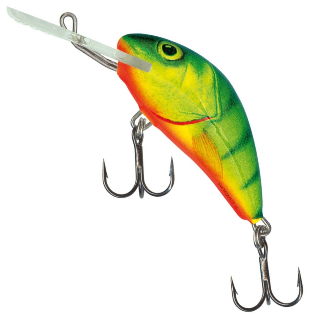 Salmo Hornet Crankbait oder Crank-Köder, Hot Piedistal HP Hot Perch 9cm / 36g / schwimmend / 3.5-5.0