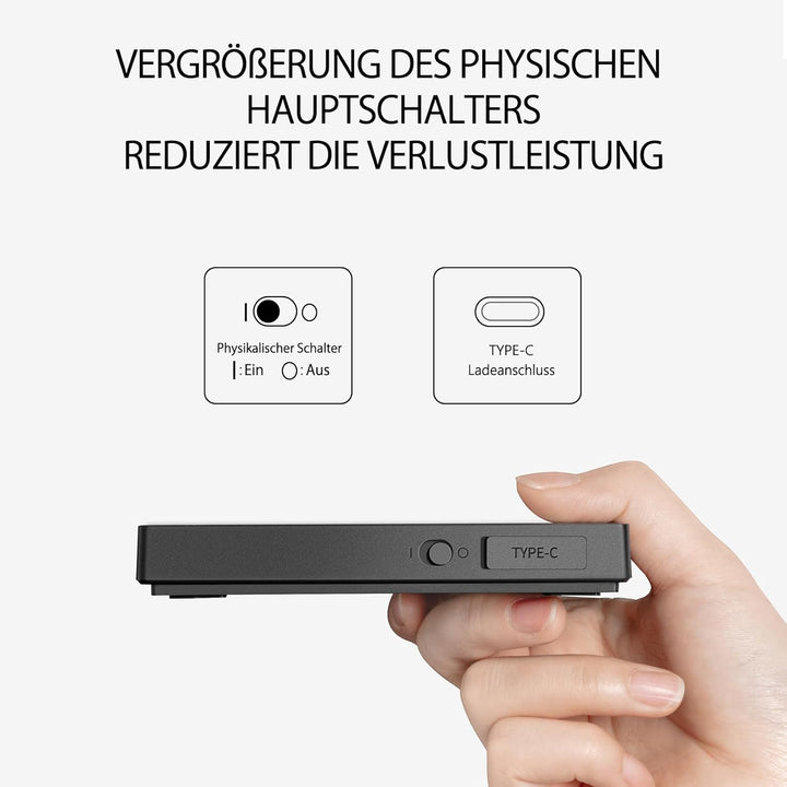 TIMEMORE Black Mirror Basic mini Kaffeewaage Elektronische Ultradünn und Leicht Espressowaage Mit Wa