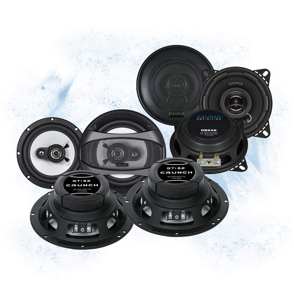 Mediadox Front/Heck 16,5cm/10cm Auto Lautsprecher/Boxen/Speaker Komplett-Set von Crunch kompatibel f