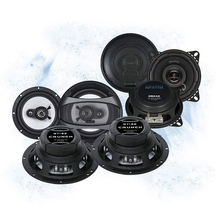 Mediadox Front/Heck 16,5cm/10cm Auto Lautsprecher/Boxen/Speaker Komplett-Set von Crunch kompatibel f