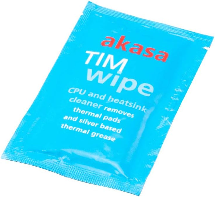 Akasa Tim Tücher, Wärmeleitpaste Reinigungstücher, Thermal paste Entferner, Ideal für CPU, GPU, Kühl