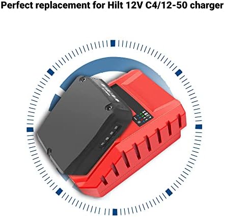 Akkuladegerät 100‑240V Akkuladegerät Tragbares Ersatzladegerät Elektrowerkzeugzubehör für Hilti 12V