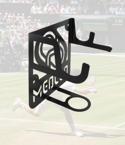 Tennisschläger Wandhalterung (100% Stahl) weiss, weiss