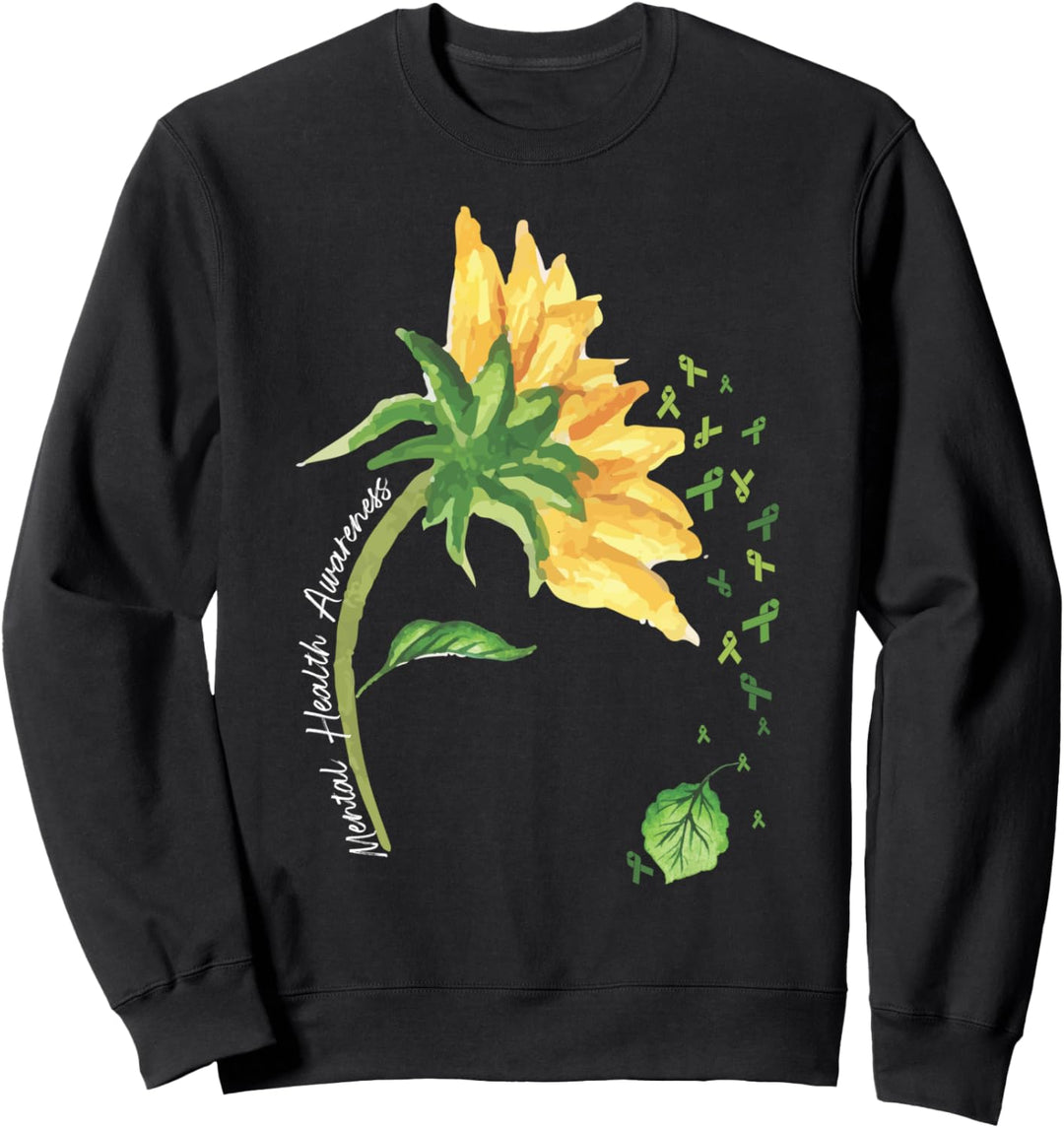 Monat des Bewusstseins für psychische Gesundheit Sonnenblume Sweatshirt