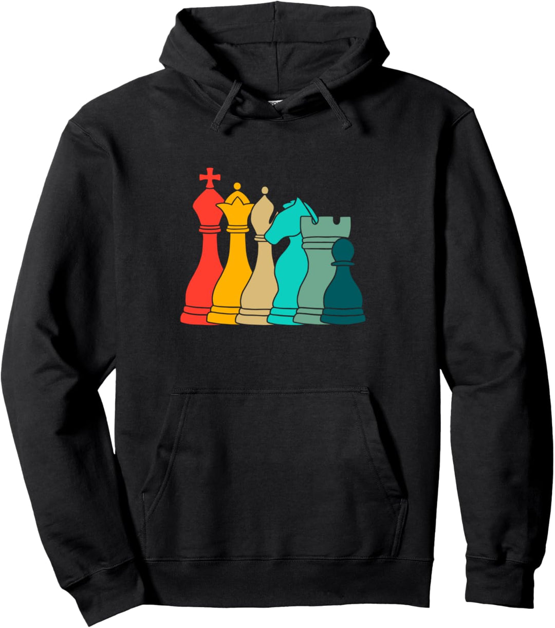 Schach Retro Pullover Hoodie