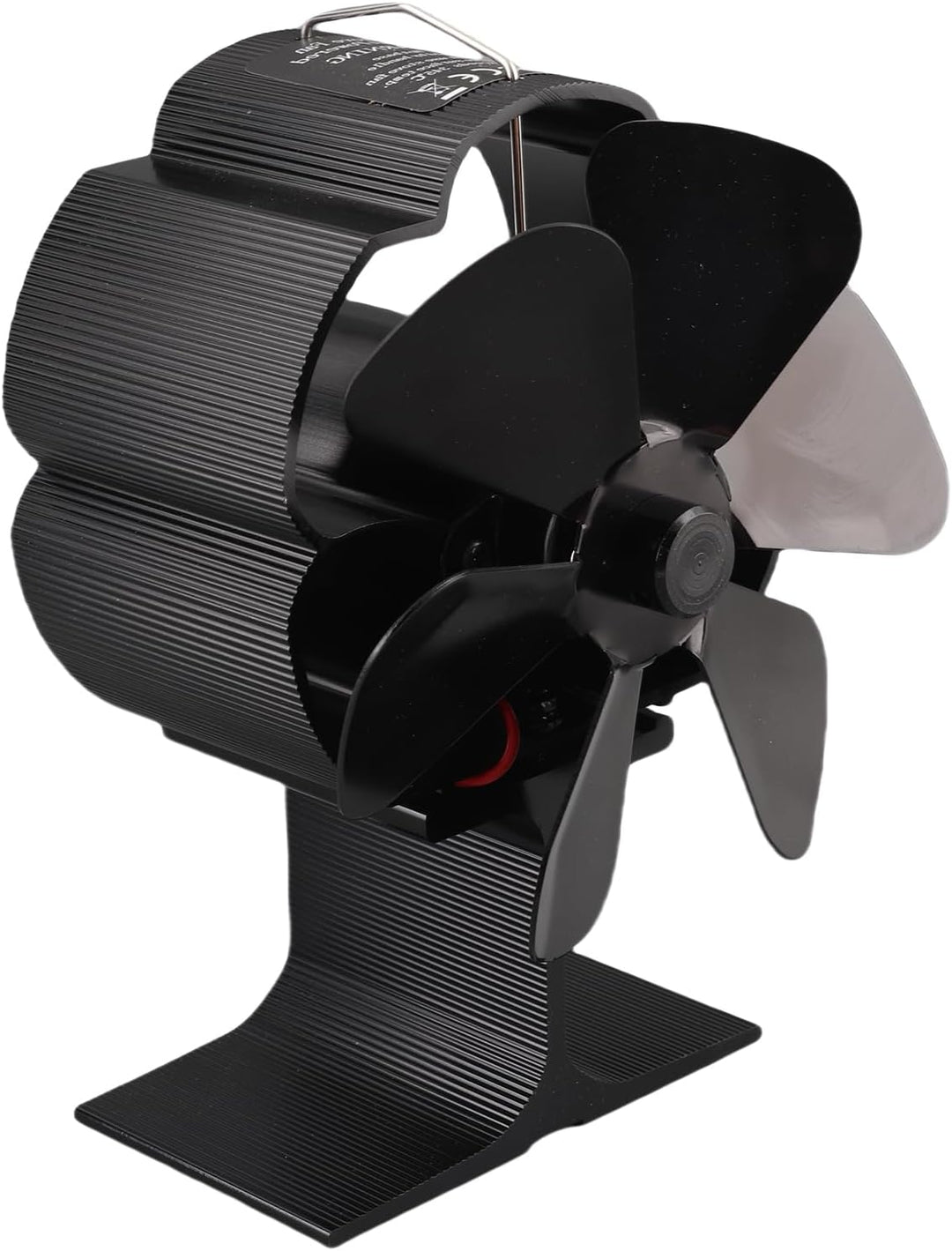 TOPINCN 6 Flügel Wärmebetriebener Ofenventilator, Kaminofenventilator aus Aluminiumlegierung, Holzof