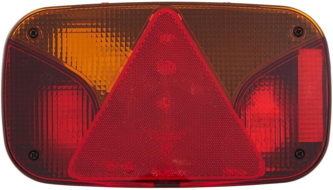 HELLA - Heckleuchte - Glühlampe - 12V - Anbau/geschraubt - Lichtscheibenfarbe: weiss/rot - Stecker: