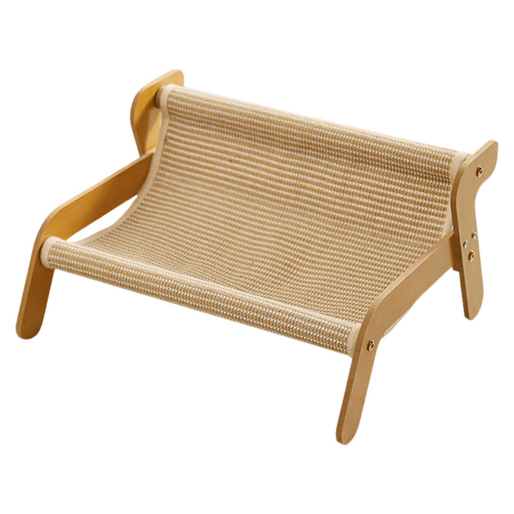 Kratzsofa Katzenbett | Kätzchen Kratzcouch - Sisal Holz Möbelschoner mit Ruheplatz gegen Langeweile