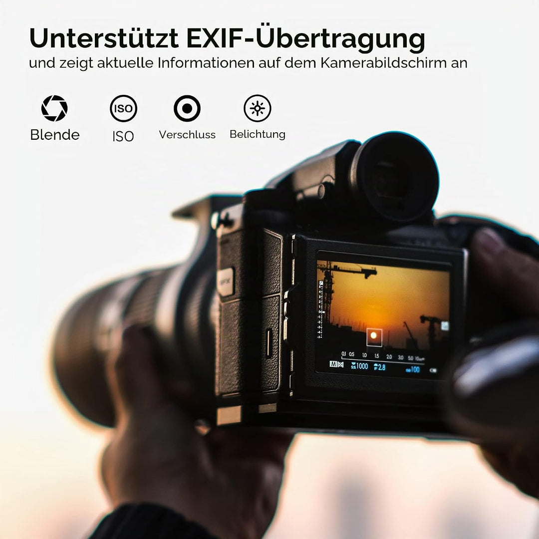 VILTROX EF-GFX Pro Objektiv Adapter Autofokus Objektivadapter mit Manuellem Blendenring Objektiv Kon