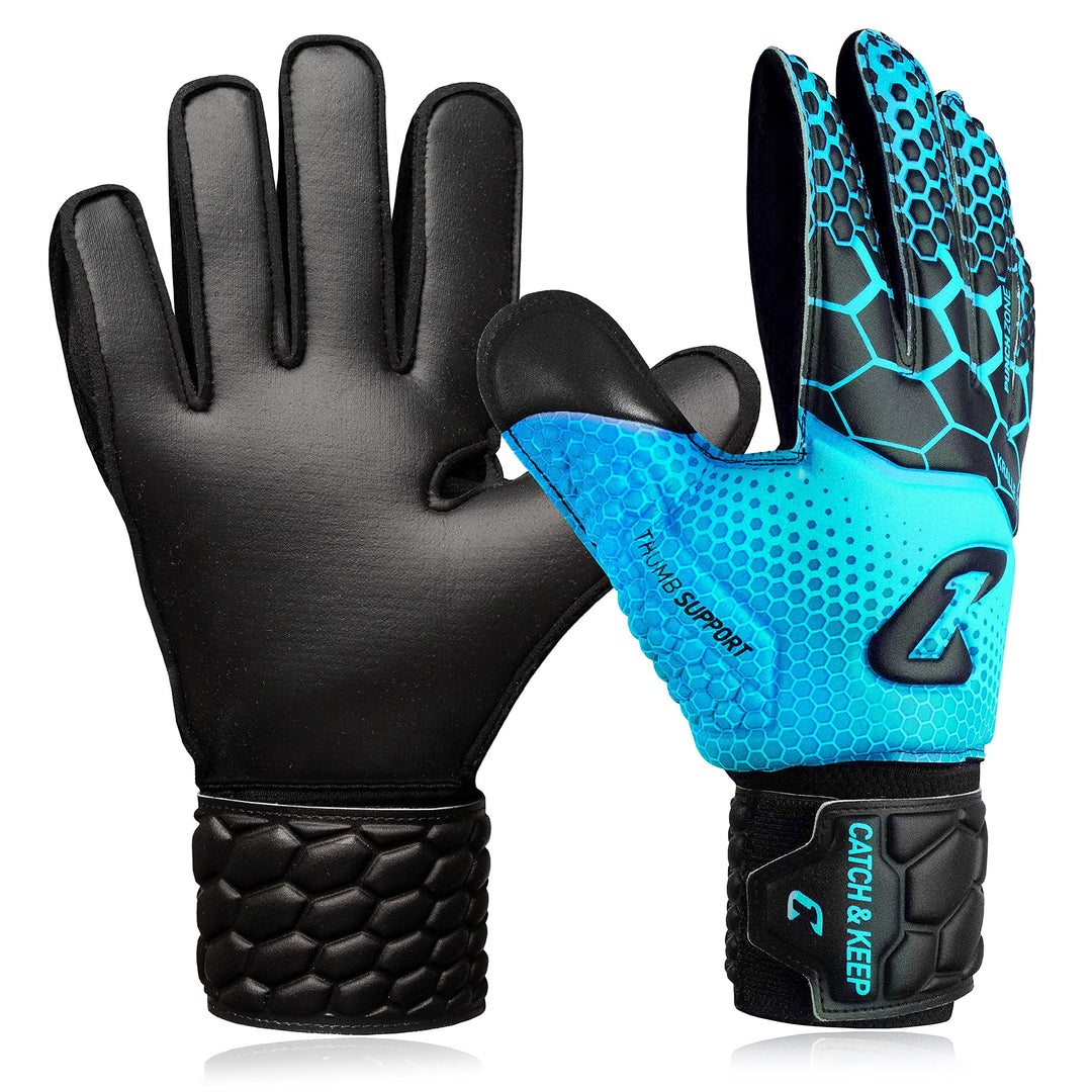 CATCH & KEEP Torwarthandschuhe Kralle Junior Pro 3.0 - Professionelle Torwart-Fussballhandschuhe für
