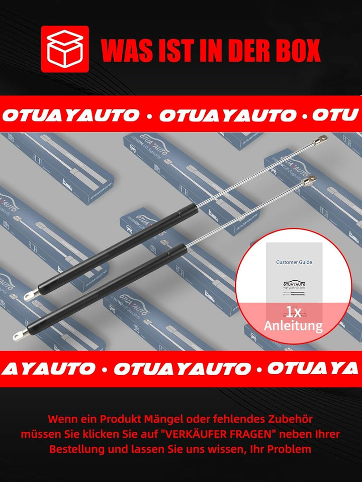 OTUAYAUTO Gasdruckdämpfer 40N, 2 Stück Gasdruckfeder mit Kompressionsfeder Beschläge für Wohnmobile