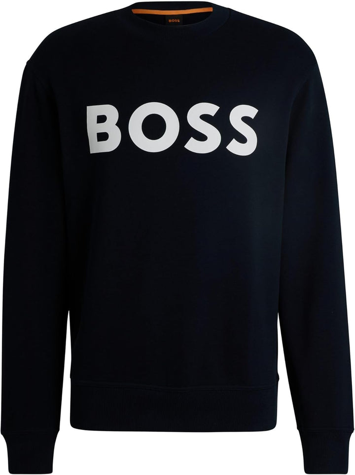 HUGO BOSS Herren Webasiccrew Sweatshirt S Dark Blue404, S Dark Blue404
