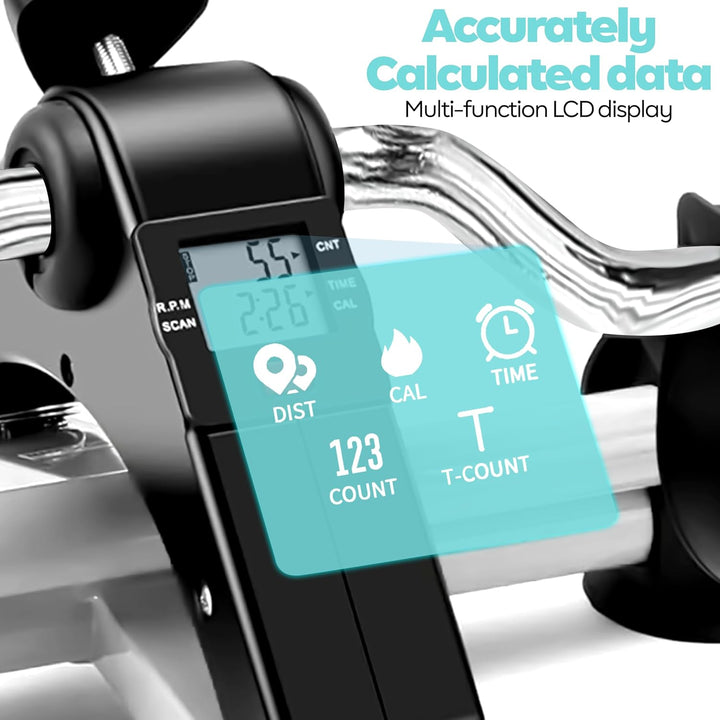 TechFit Pedal-Ausbilder, Mini-Heimtrainer für Heim und Büro, leichte Trainingsmaschine für Arme und