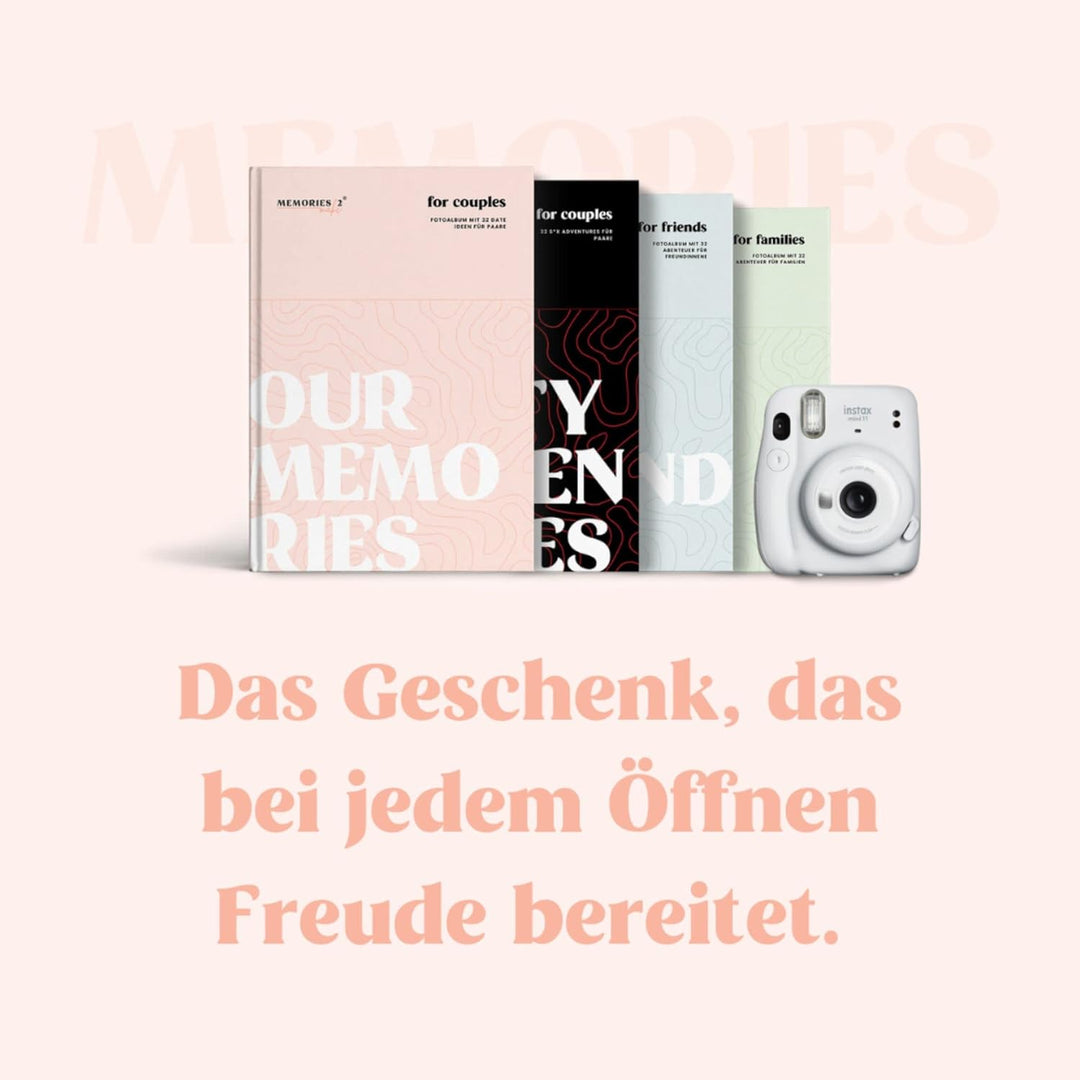 Memories2Make® Challengebuch für Paare I 32 Dates hinter Rubbelfeldern I Mehr Quality Time & Intimit