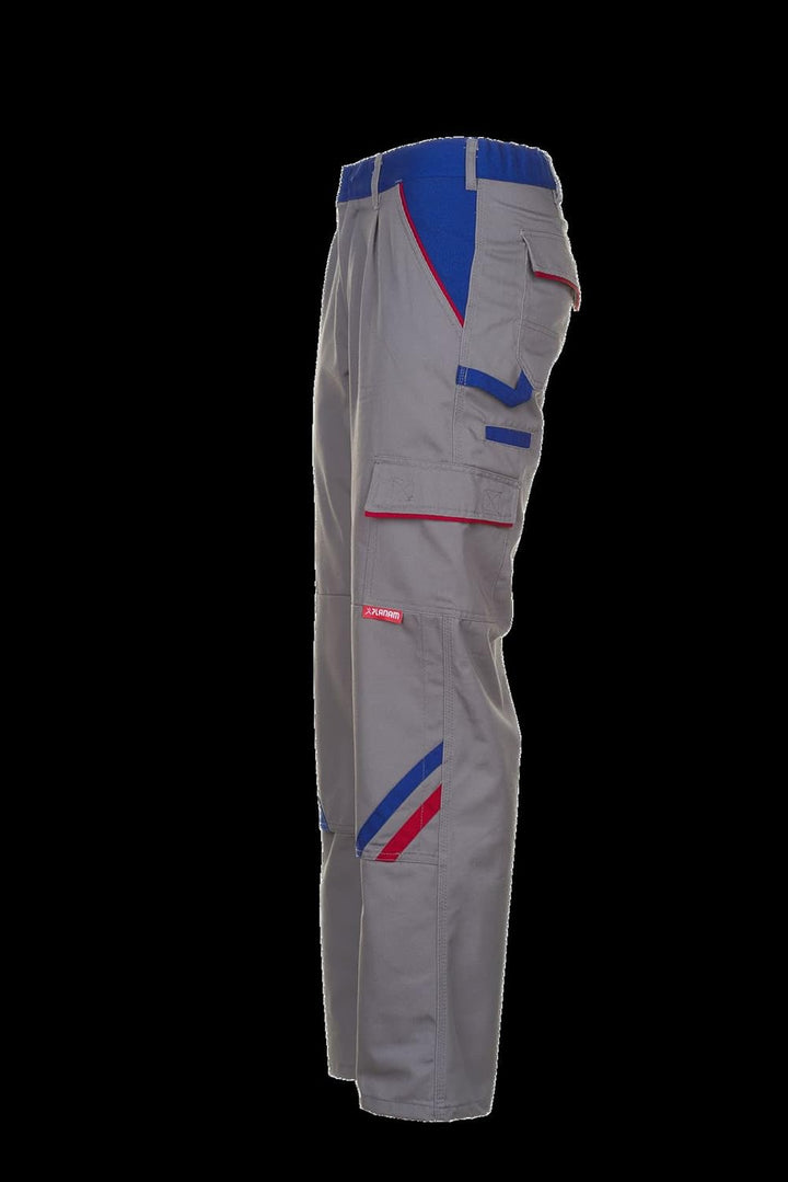Planam Highline Herren Bundhose Zink Kornblau rot Modell 2323, Grösse 58 Zink/Kornblau/Rot 58, Zink/