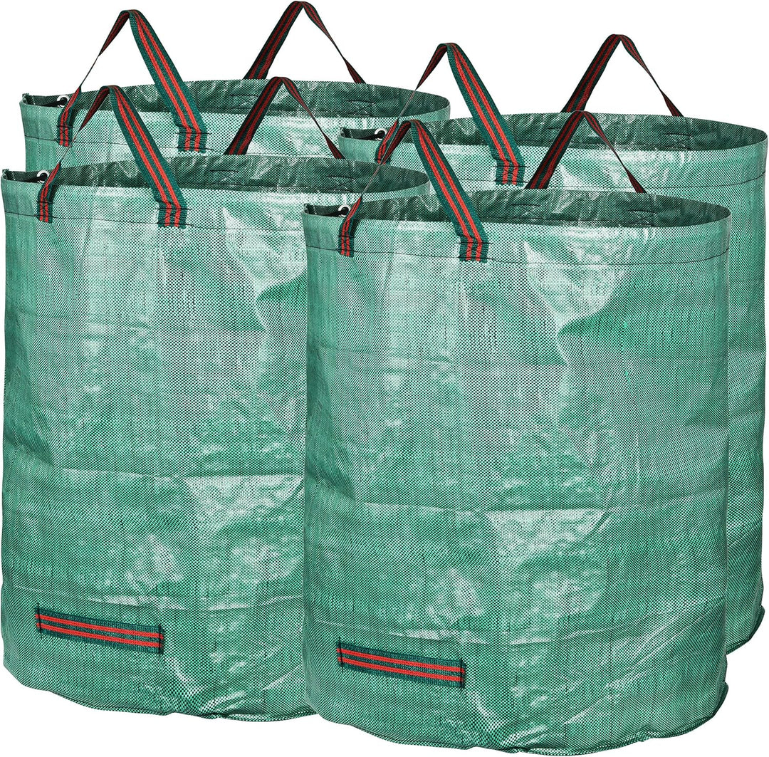 GardenMate 4X 272l Gartensack Laubsack Gartenabfallsack stabil - Gartensäcke für Gartenabfälle - Lau