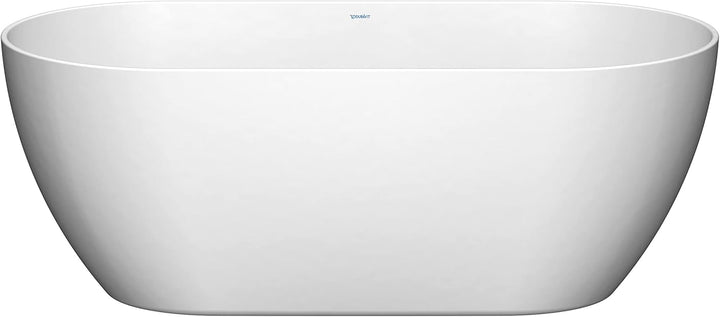 DURAVIT Freistehende Badewanne aus Acryl Standbadewanne DuraMuna in Weiss glänzend 170x80 cm Füllmen