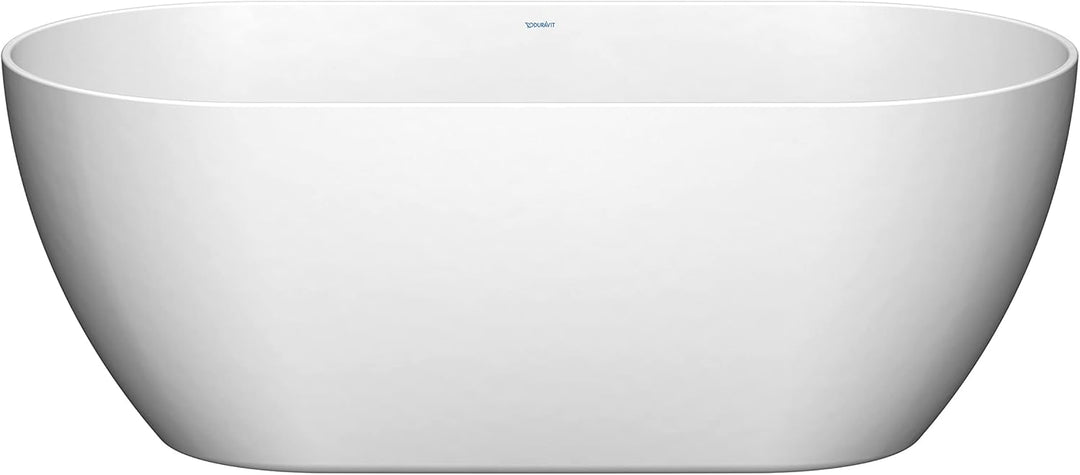 DURAVIT Freistehende Badewanne aus Acryl Standbadewanne DuraMuna in Weiss glänzend 160x75 cm Füllmen