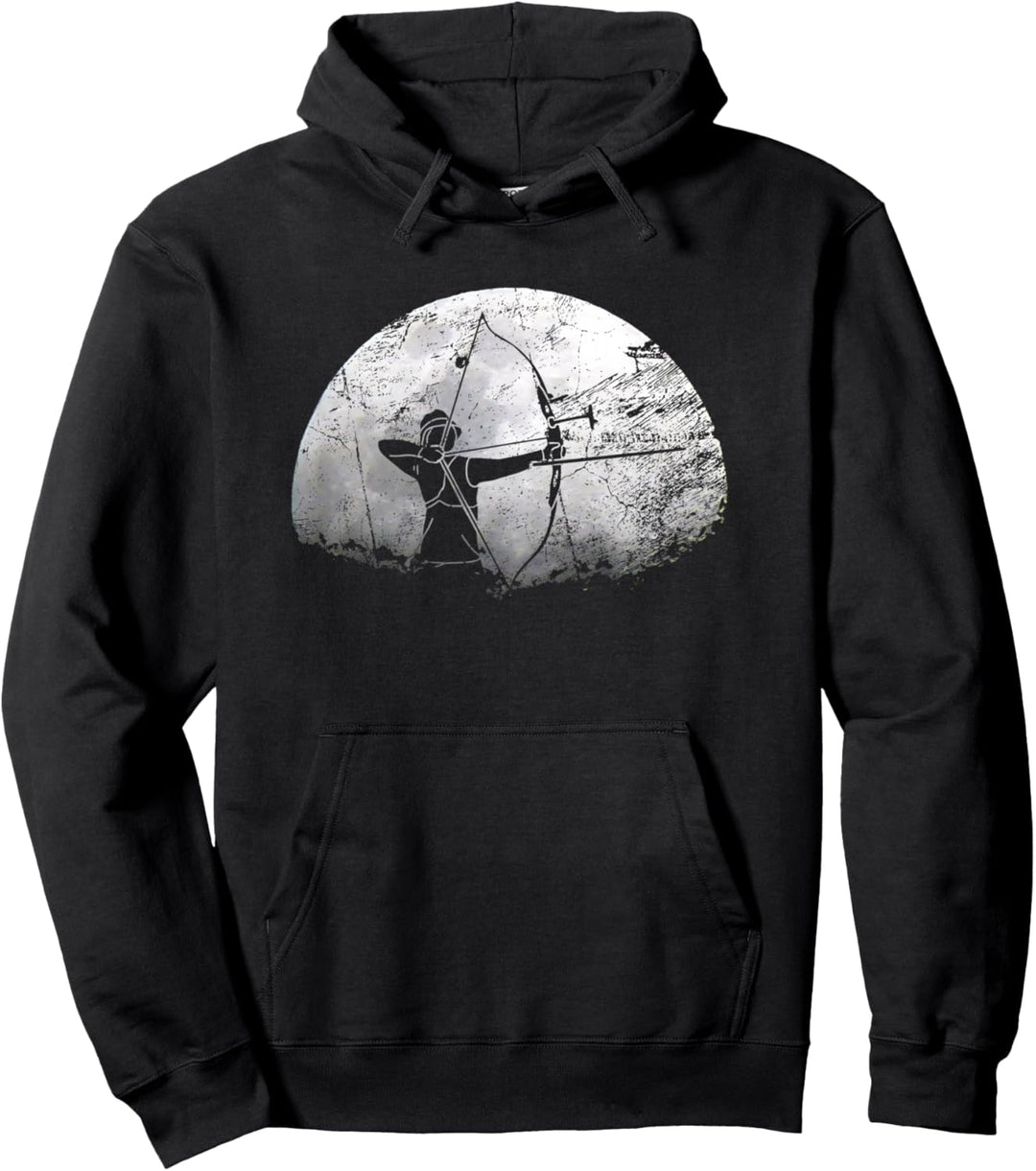 Recurvebogen Bogenschiessen Bogenschütze Pullover Hoodie