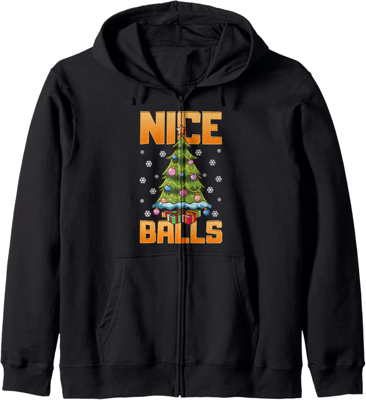 Funny Vintage Retro Weihnachtsbaum schmücken Kapuzenjacke