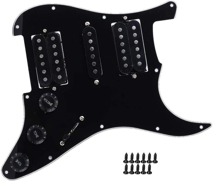 11 Loch Prewired Loaded, Strat Loaded Pickguard, Humbucker Pickups Set mit vorverdrahtetem HSH-Tonab