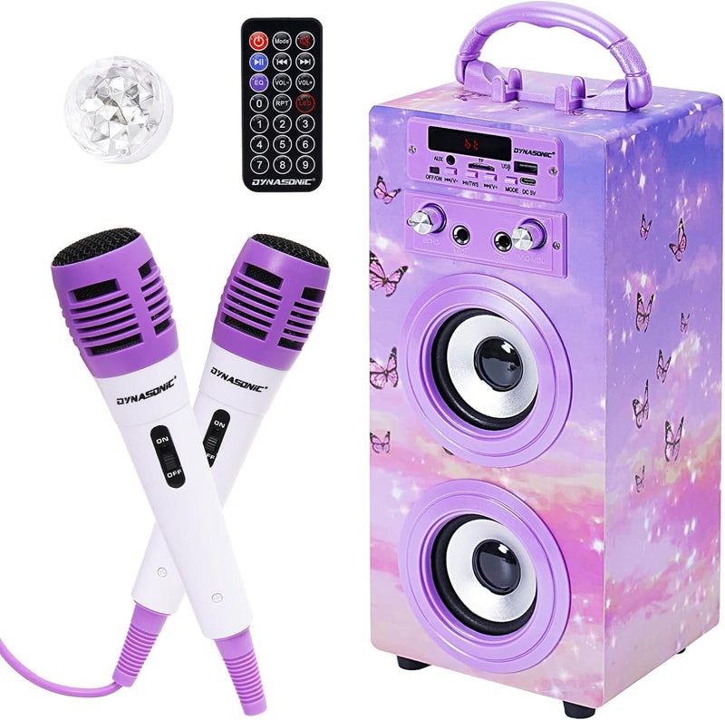 DYNASONIC (3º Generation Mikrofon Karaoke Spielzeug, ideal für originelle Geschenke für Kinder, Mädc