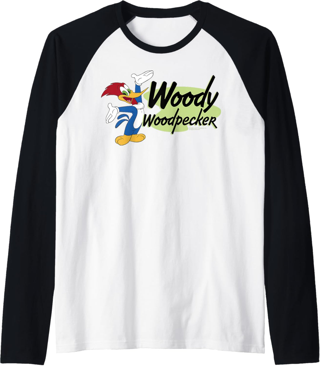Woody Woodpecker Side Logo C1 Raglan