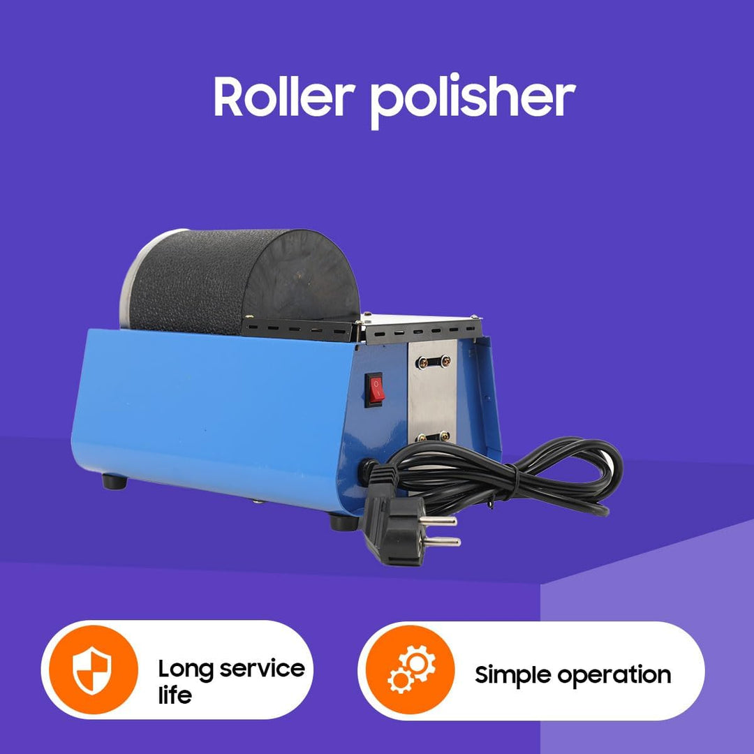 Trommelpoliermaschine Poliermaschine Polierer 16W 2700U/min, Schmuck Jade Poliertrommel Rotary Tumbl