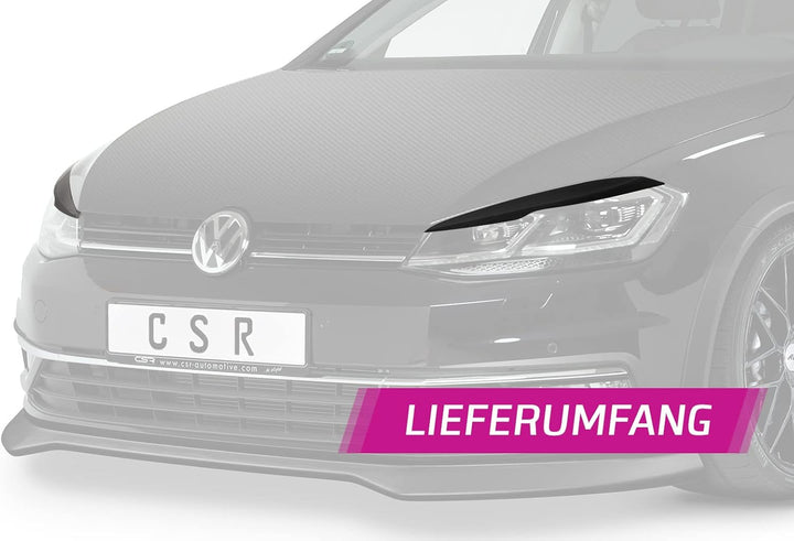 CSR-Automotive Scheinwerferblenden Kompatibel mit/Ersatz für VW Golf 7 (Typ AU) SB301-G