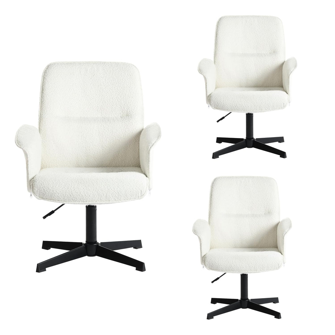 MEUBLE COSY Bürostuhl 3er Ergonomisch Schreibtischstuhl mit höhenverstellbar Armlehnen 360° Drehbar