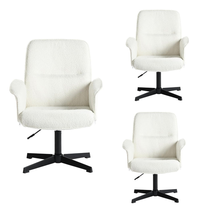 MEUBLE COSY Bürostuhl 3er Ergonomisch Schreibtischstuhl mit höhenverstellbar Armlehnen 360° Drehbar