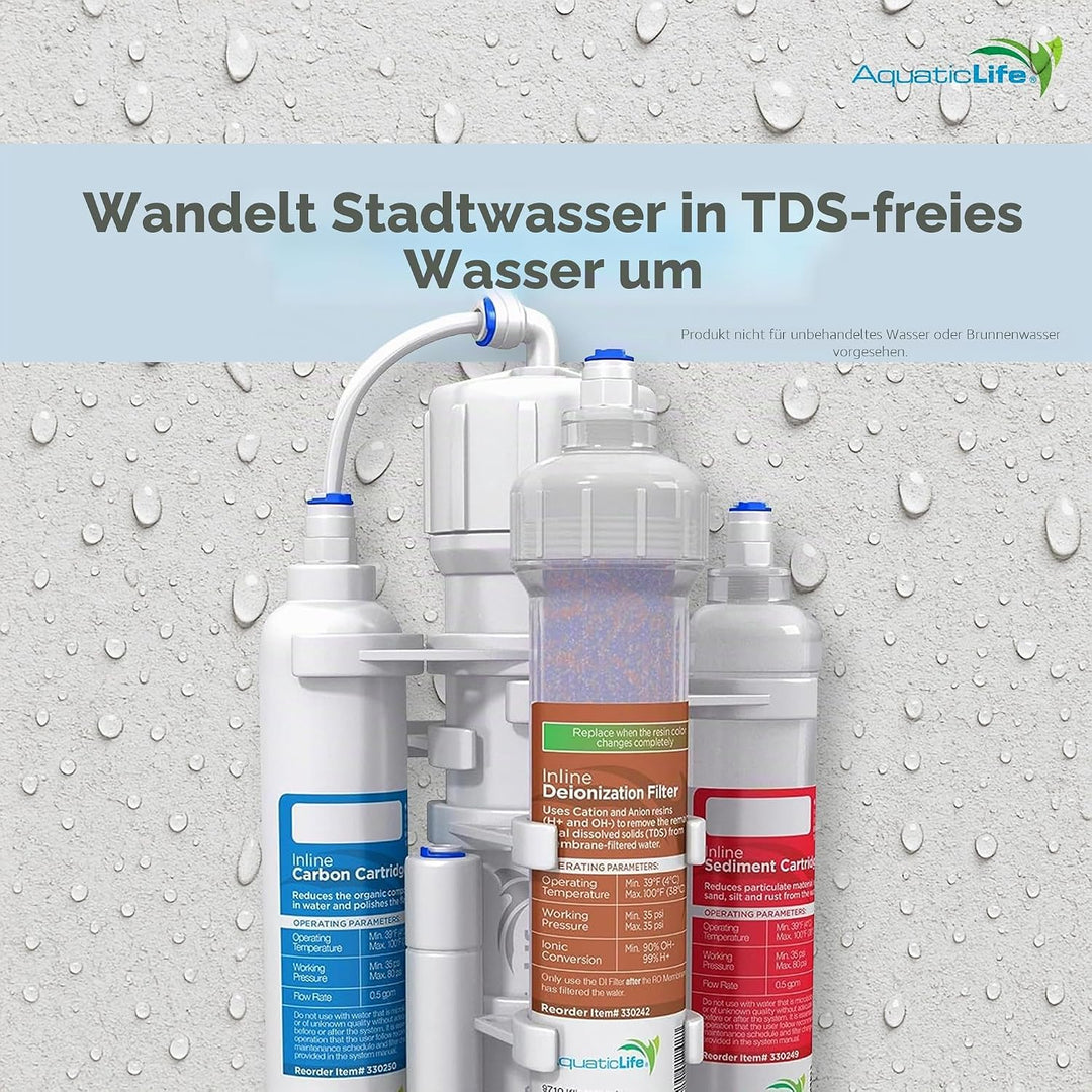 Aquatic Life RO Buddie Umkehrosmose-System, 50-Gallon Four Stage, weiss, 50-Gallon Four stage