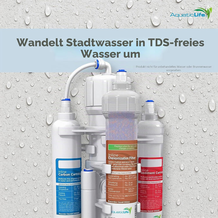 Aquatic Life RO Buddie Umkehrosmose-System, 50-Gallon Four Stage, weiss, 50-Gallon Four stage