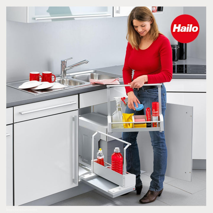 Hailo Combi Carry Schrankauszug Unterschrank Auszug Utensilienkorb Getränkekorb