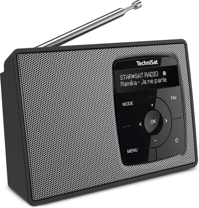 TechniSat DIGITRADIO 2 - Tragbares DAB+/UKW-Radio mit Akku (mit Bluetooth Audiostreaming, Weckfunkti