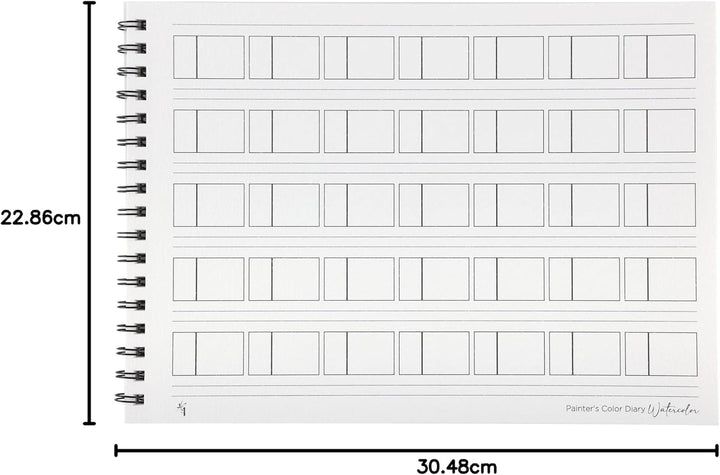 HG Art Concepts Painters Color Diary – 22,9 x 30,5 cm Spiralbindung, farbiges Musterbuch mit 10 Seit