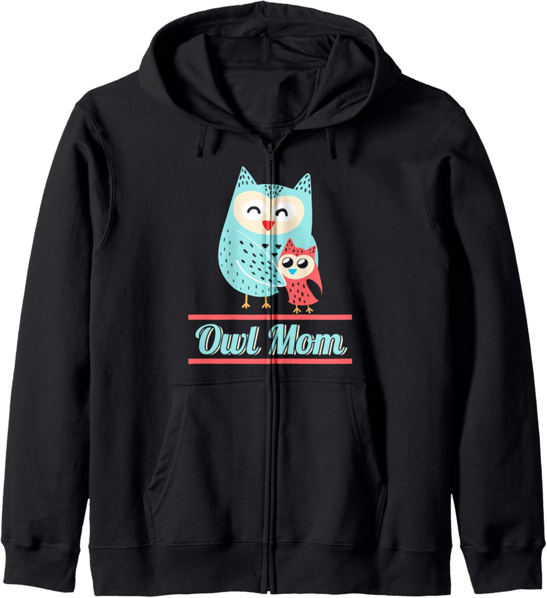 Eulenmama Owl Mom Eule Kauz Vögel Eulenmotiv Vogel Käuzchen Kapuzenjacke