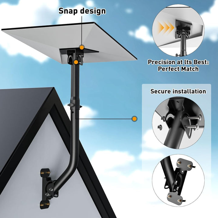 Starlin Gen 3 Halterung 360°, Verlängerung Einstellbar Starlin Montage Kit Kompatibel mit V3 Starlin