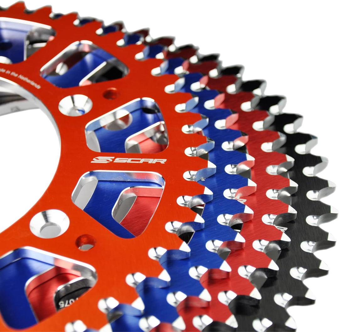 SCAR Aluminium Kettenrad kompatibel mit KTM SX/SXF/EXC/EXCF 125 150 250 300 350 450 500 93-23 HUSQVA
