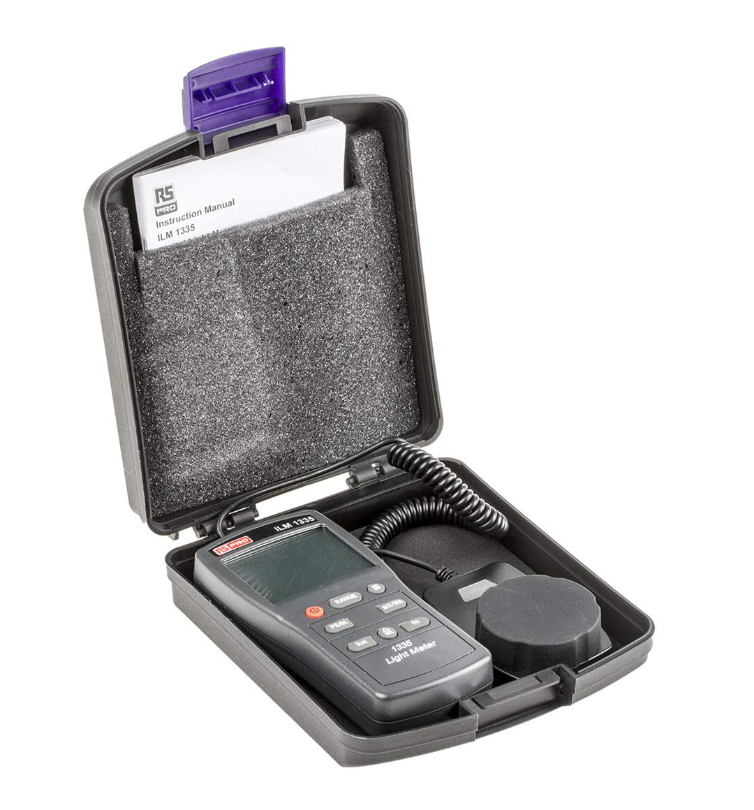 RS PRO ILM1335 Luxmeter mit Photodiode, 0,01 lx, ±3% v. Mw. ±0,5% F.S