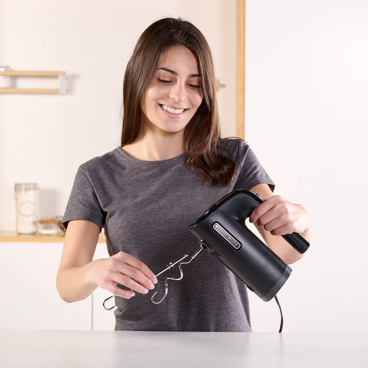 BLACK+DECKER BXMX300E Elektrischer Stabmixer, 300 W, BPA-frei, 5 Geschwindigkeiten, Turbo, abnehmbar