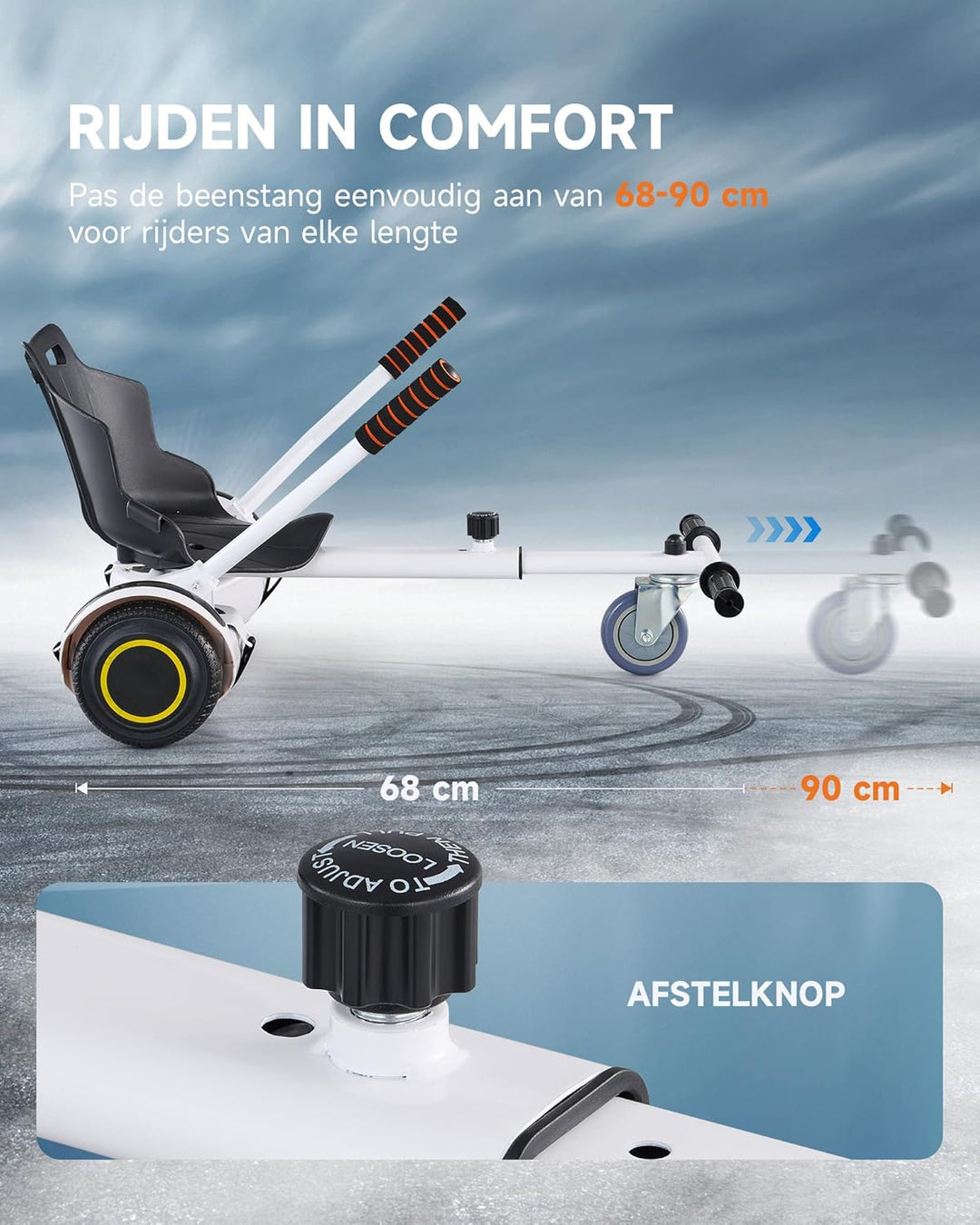 CO-Z Hoverboard Sitz Hoverkart Gokart Sitz für 6,5 Zoll 8,5 und 10 Zoll Hoverboards Sitzscooter Sitz