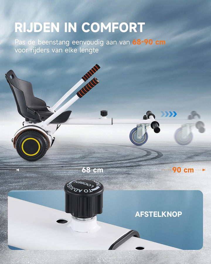CO-Z Hoverboard Sitz Hoverkart Gokart Sitz für 6,5 Zoll 8,5 und 10 Zoll Hoverboards Sitzscooter Sitz