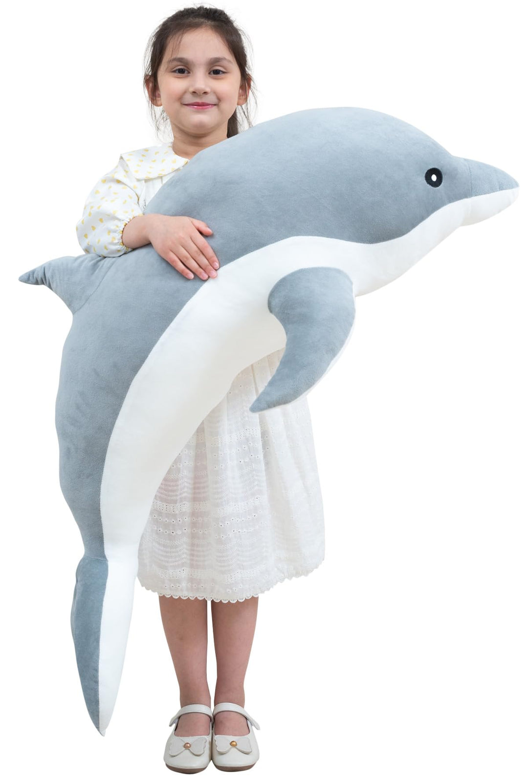 Kekeso Delfin Plüschtiere Schöne Gefüllte Weiche Tier Umarmungskissen Delphin Puppen für Kinder(50cm