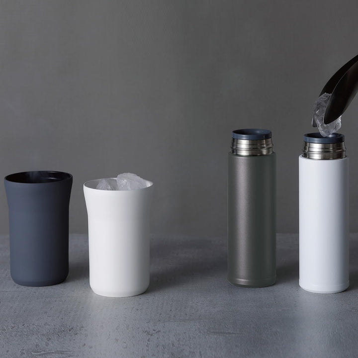 Kyocera isolierte Slim-Trinkflasche mit keramischer Innenbeschichtung, 12 Stunden heiss, 24 Stunden