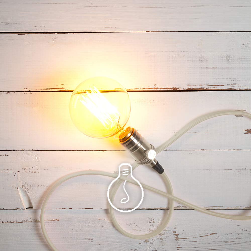 Amarcords - Textilkabel für Lampen CANVAS BEIGE, rund, Leinen, 10 Meter, mit Erdung 3x0,75 - Stoffka