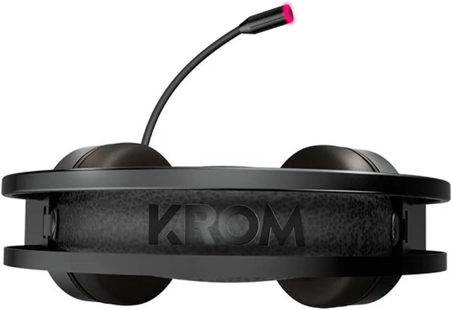 KROM KAPPA - Gaming Headset mit Mikrofon, Stereo Sound RGB LED Regenbogen, 50mm Lautsprecher, verste