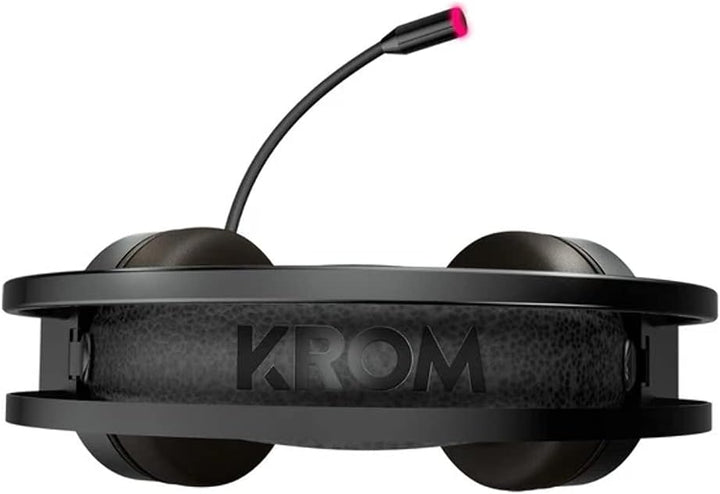 KROM KAPPA - Gaming Headset mit Mikrofon, Stereo Sound RGB LED Regenbogen, 50mm Lautsprecher, verste