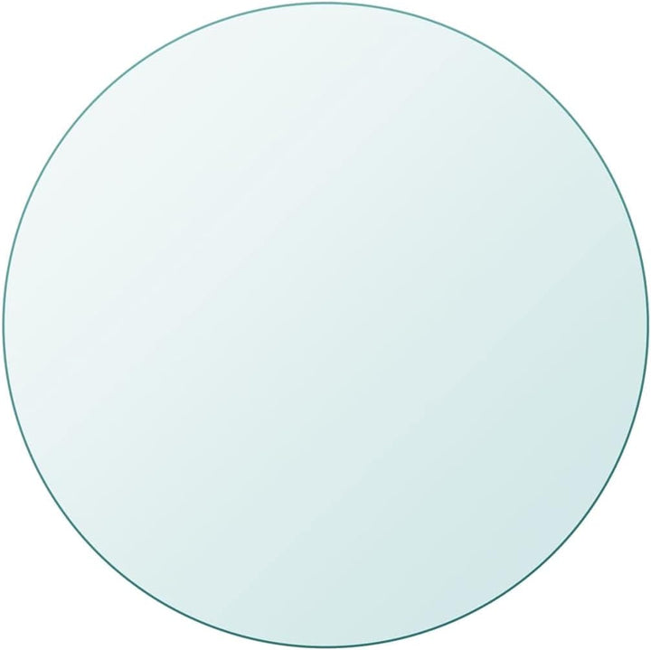 vidaXL Tischplatte Gehärtetes Glas Ø 700 mm Tisch Glasplatte Platte Esstisch Ø 70 cm Transparent, Ø