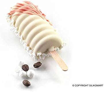 Eiscreme-Set, spiralförmig.